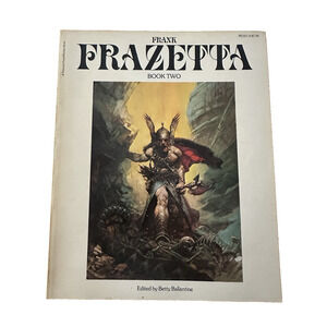 The Fantastic Art of Frank Frazetta Book 2 PB/2nd Ed/1977 Fantasy Art/Color VTG